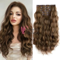 Extensie de par Full Head delux Wave de 45 cm, Saten Mediu 5PC12#